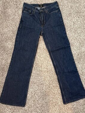 Banana Republic Dark Blue Wide-Leg Jeans